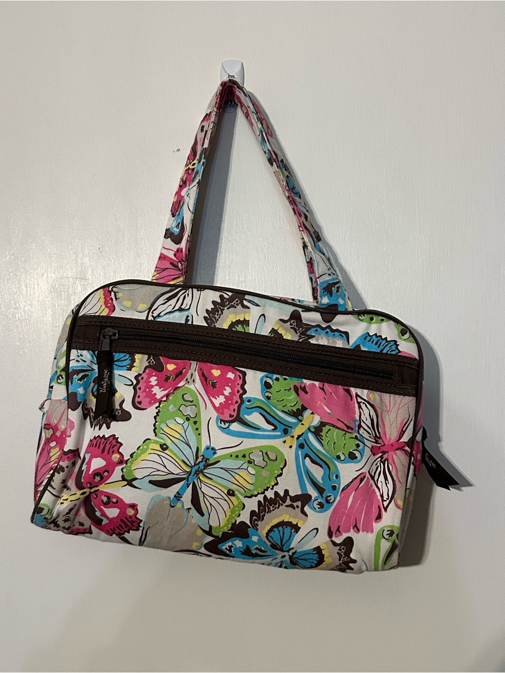 Thirty or Floral Butterfly cosmetics bag/makeup bag